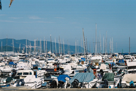 Port in La Spezia, Liguria, Italy